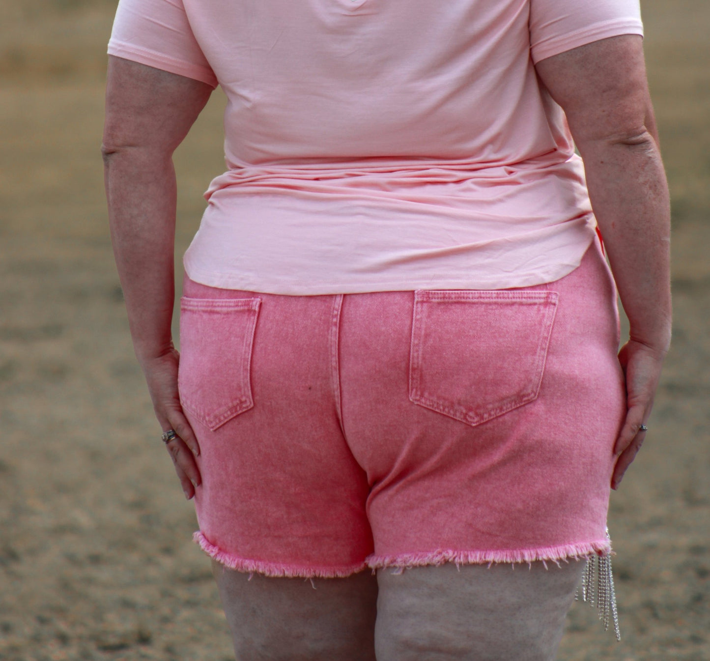 Pink Rhinestone Cowgirl Shorts - 9greyhorses.comshorts